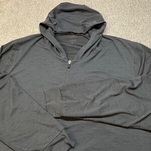 Nike Yoga Dri-FIT Full Zip Hoodie Mens 2XL Black Heathered CZ2217